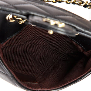 Classic Flap Chain Belt Bag Quilted Caviar Mini