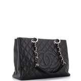 Grand Shopping Tote Quilted Caviar