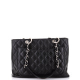 Grand Shopping Tote Quilted Caviar