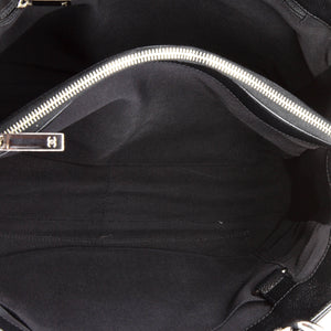 Grand Shopping Tote Quilted Caviar
