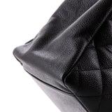 Grand Shopping Tote Quilted Caviar