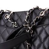 Grand Shopping Tote Quilted Caviar