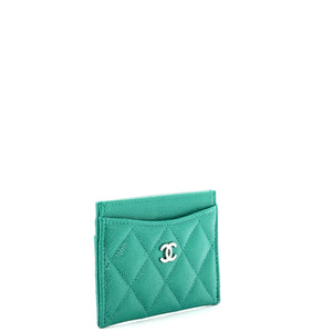 Classic Card Holder Quilted Caviar