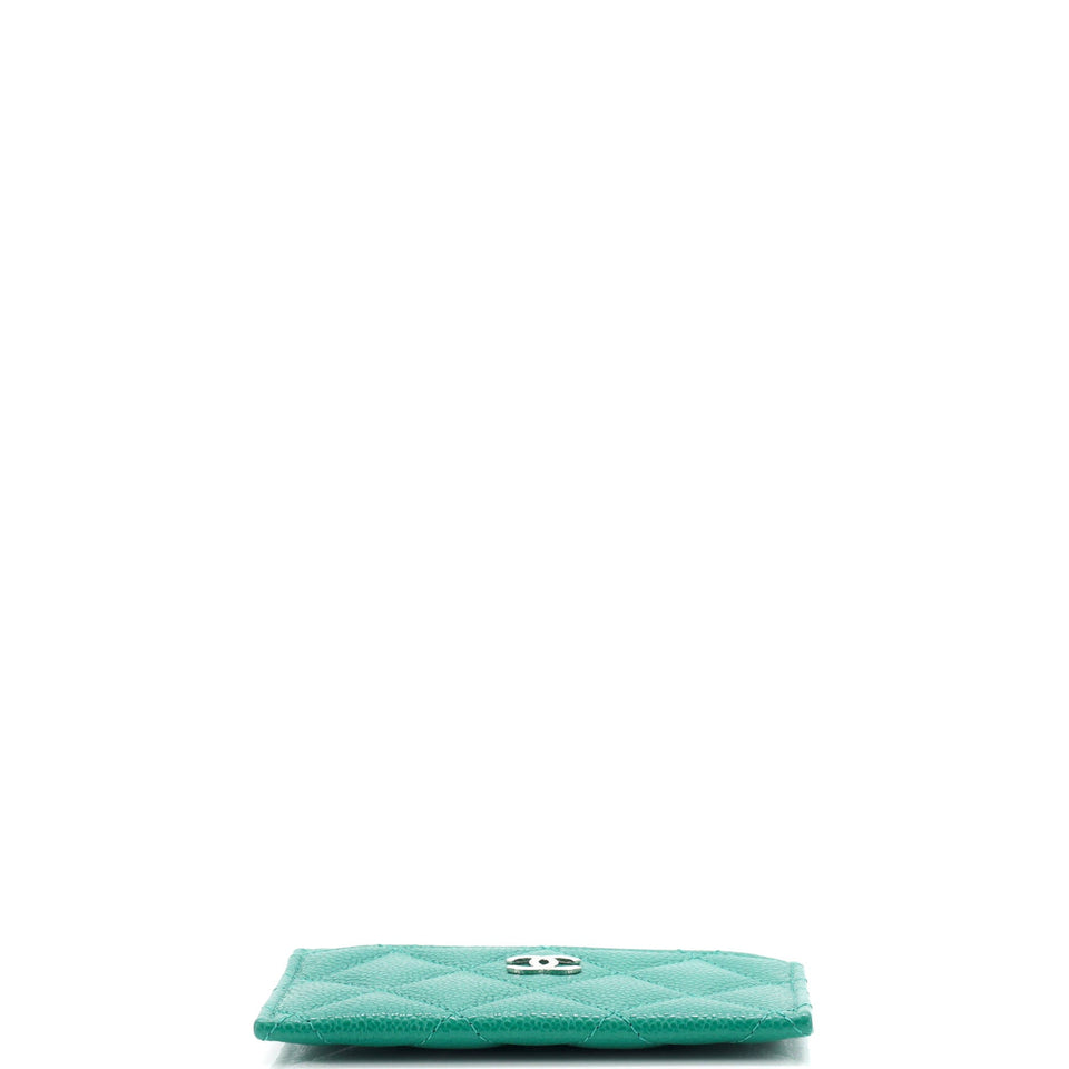 Classic Card Holder Quilted Caviar