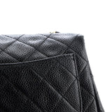 Vintage Square Classic Single Flap Bag Quilted Caviar Mini
