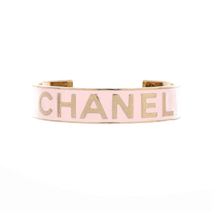 Logo Cuff Bracelet Metal with Enamel