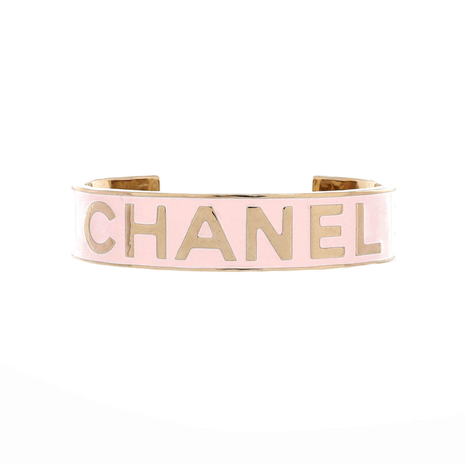 Logo Cuff Bracelet Metal with Enamel