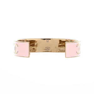 Logo Cuff Bracelet Metal with Enamel