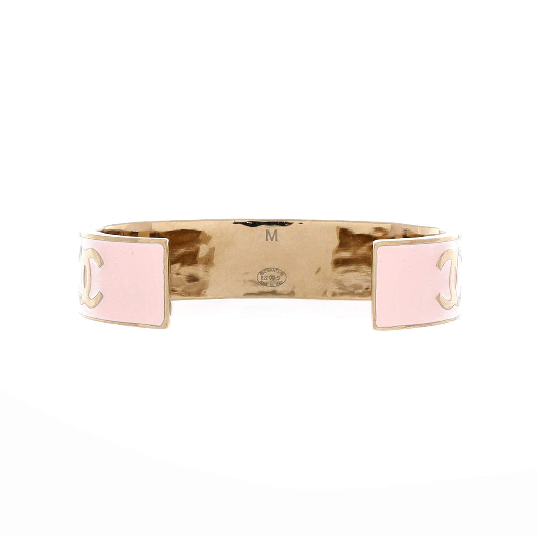 Logo Cuff Bracelet Metal with Enamel