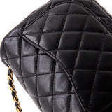 Pearl Crush Square Flap Bag Quilted Lambskin Mini
