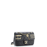 Coco Clips Flap Bag Embellished Quilted Lambskin Small