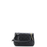 Coco Clips Flap Bag Embellished Quilted Lambskin Small