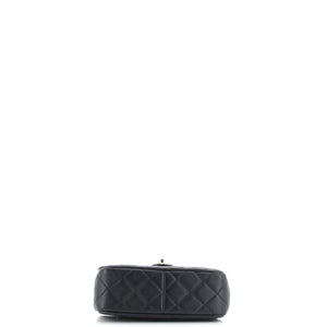 Coco Clips Flap Bag Embellished Quilted Lambskin Small