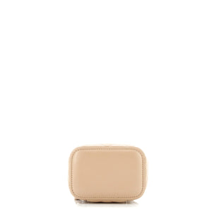 Classic Top Handle Vanity Case with Chain Quilted Lambskin Mini