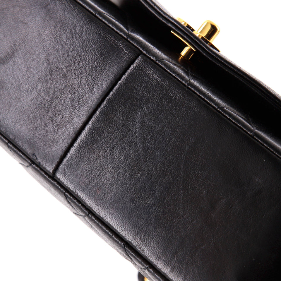 Vintage Diana Flap Bag Quilted Lambskin Medium