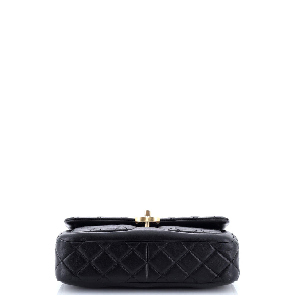 Daily Friend Flap Bag Quilted Lambskin Small
