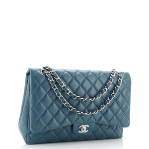 Classic Single Flap Bag Quilted Lambskin Maxi