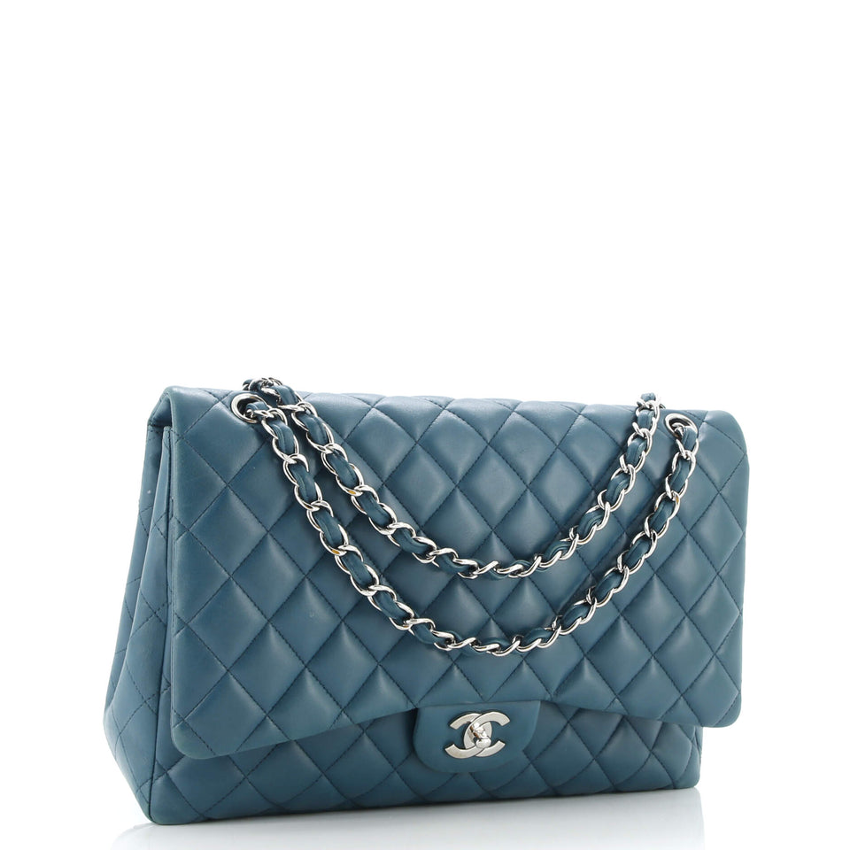 Classic Single Flap Bag Quilted Lambskin Maxi