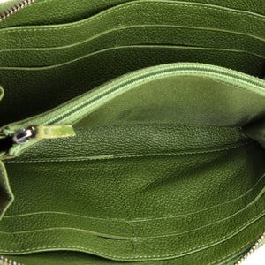 CC Medallion Zip Wallet Quilted Caviar Long
