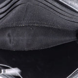 So Black Wallet on Chain Chevron Lambskin