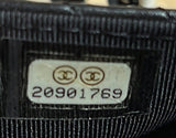 So Black Wallet on Chain Chevron Lambskin