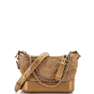 Gabrielle Hobo Quilted Tweed and Calfskin Small