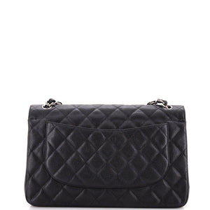 Classic Double Flap Bag Quilted Caviar Jumbo