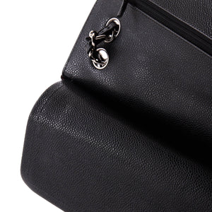 Classic Double Flap Bag Quilted Caviar Jumbo