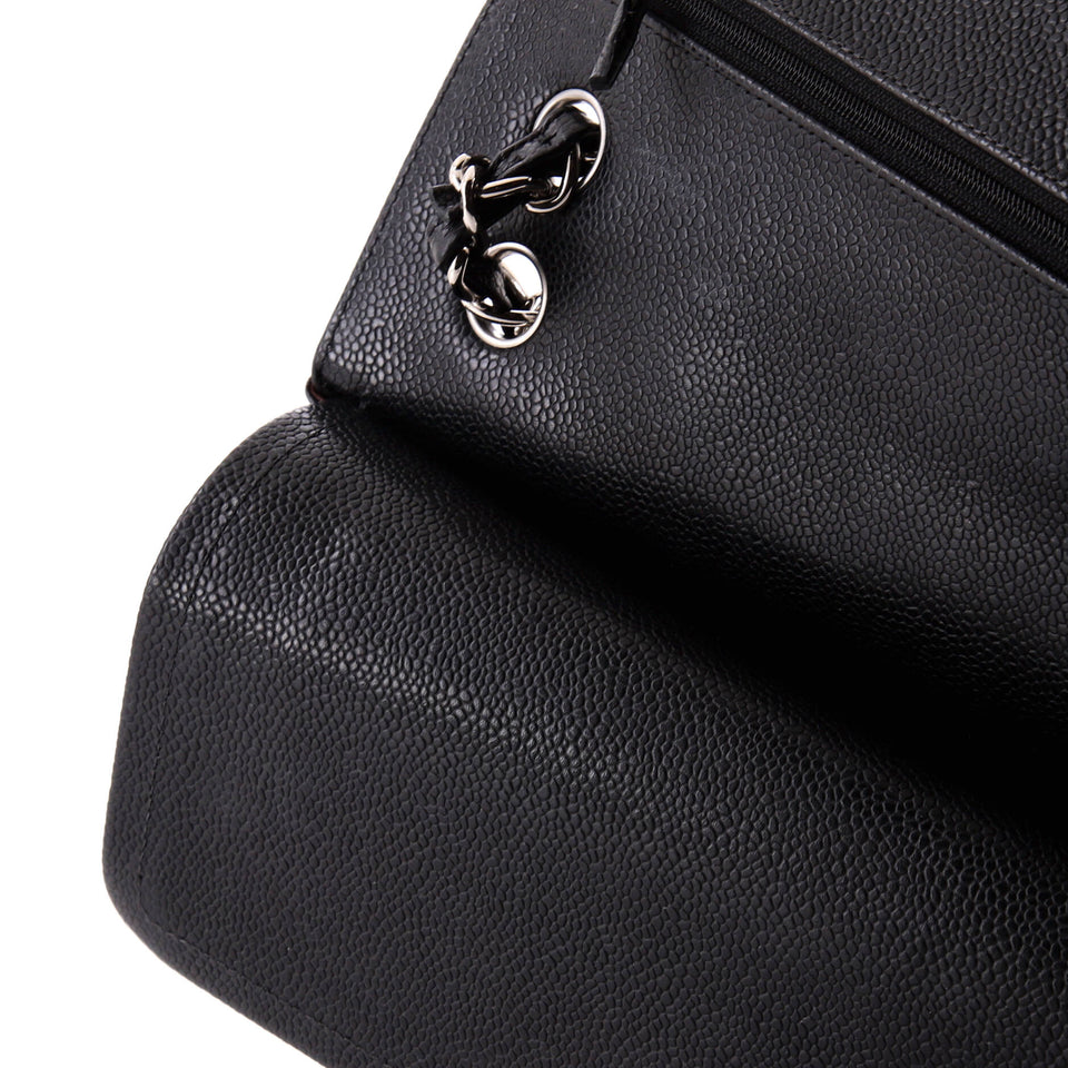 Classic Double Flap Bag Quilted Caviar Jumbo