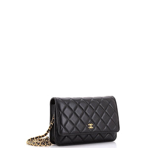 Wallet on Chain Quilted Lambskin