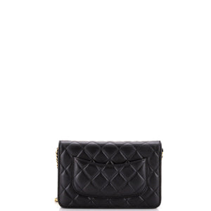 Wallet on Chain Quilted Lambskin