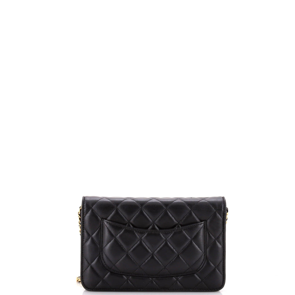Wallet on Chain Quilted Lambskin