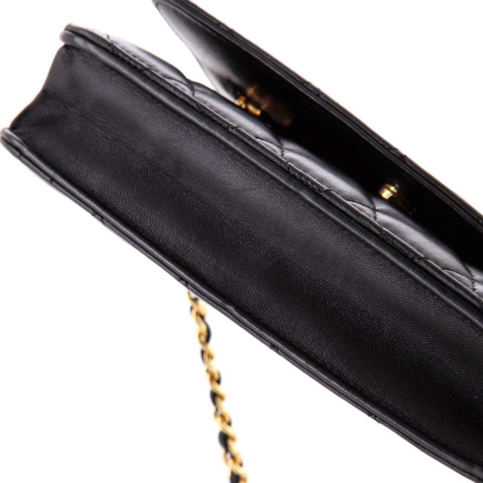 Wallet on Chain Quilted Lambskin