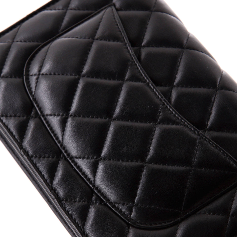 Wallet on Chain Quilted Lambskin