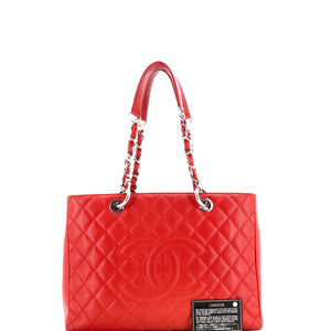 Grand Shopping Tote Quilted Caviar