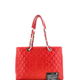 Grand Shopping Tote Quilted Caviar