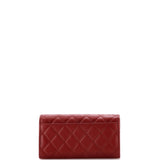 Chain Infinity Flap Wallet Quilted Lambskin Long