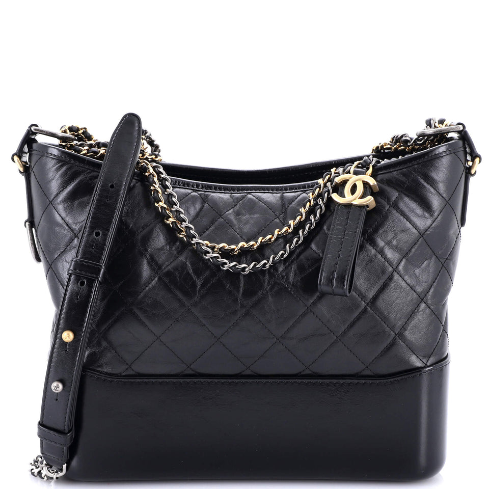 Gabrielle Hobo Quilted Aged Calfskin Medium