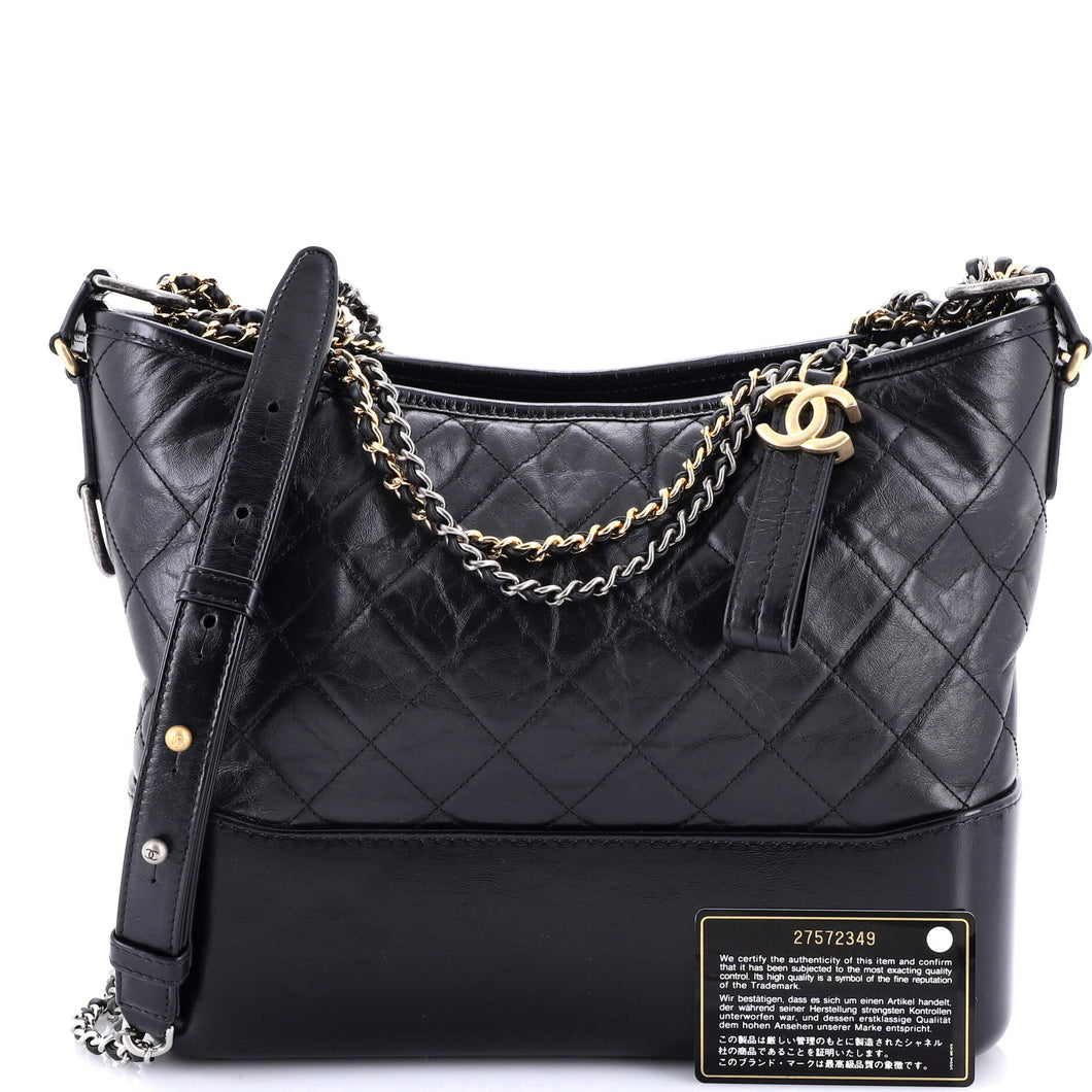 Gabrielle Hobo Quilted Aged Calfskin Medium