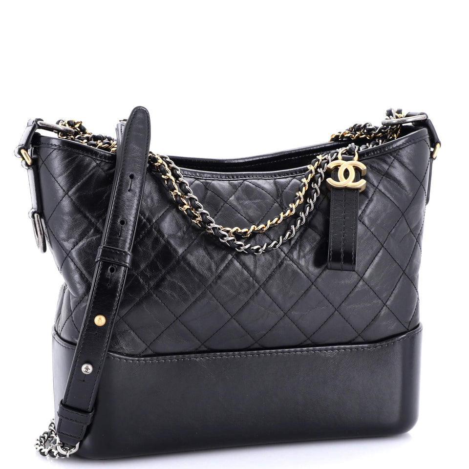 Gabrielle Hobo Quilted Aged Calfskin Medium