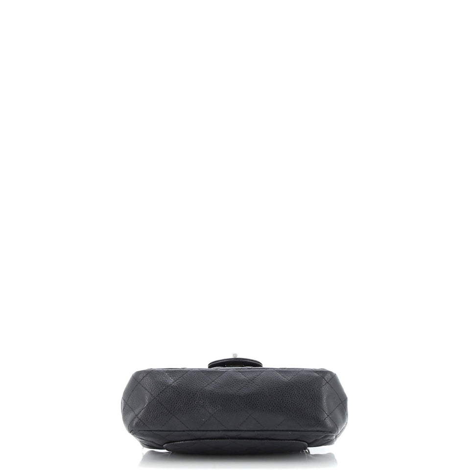 Classic Single Flap Bag Quilted Caviar Mini