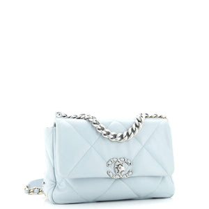 19 Flap Bag Quilted Leather Medium