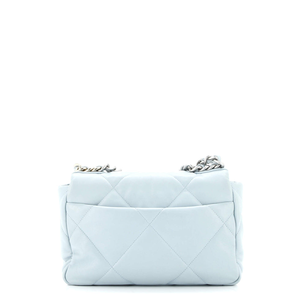 19 Flap Bag Quilted Leather Medium