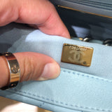19 Flap Bag Quilted Leather Medium
