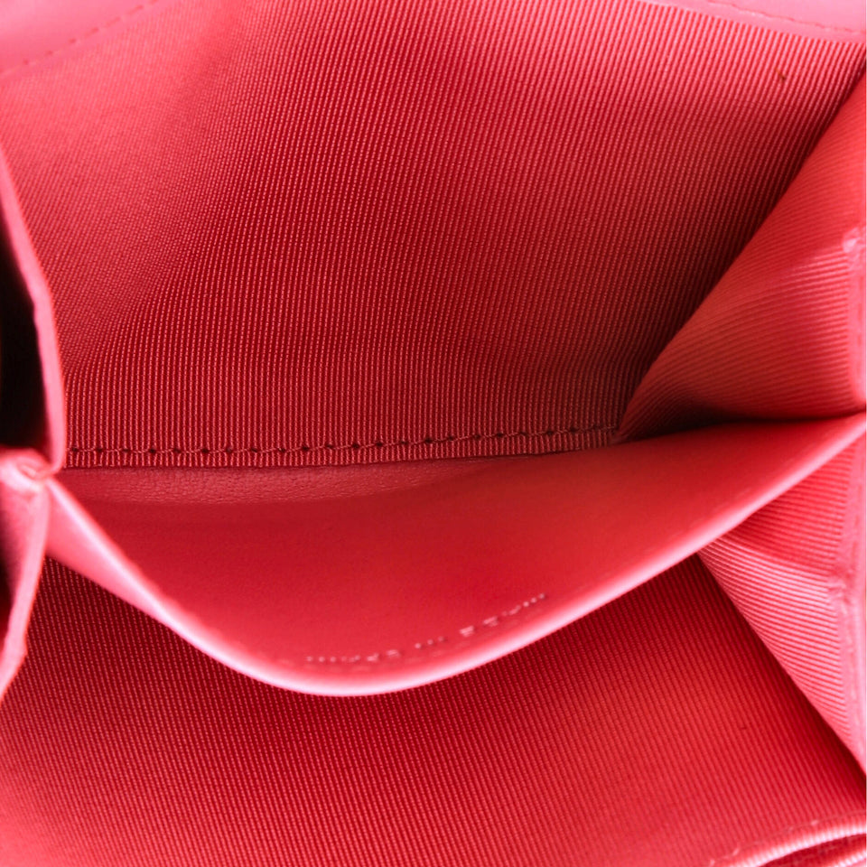 Classic Flap Card Holder on Chain Quilted Lambskin Mini