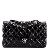 Classic Double Flap Bag Quilted Patent Medium