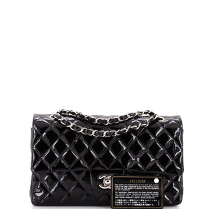 Classic Double Flap Bag Quilted Patent Medium