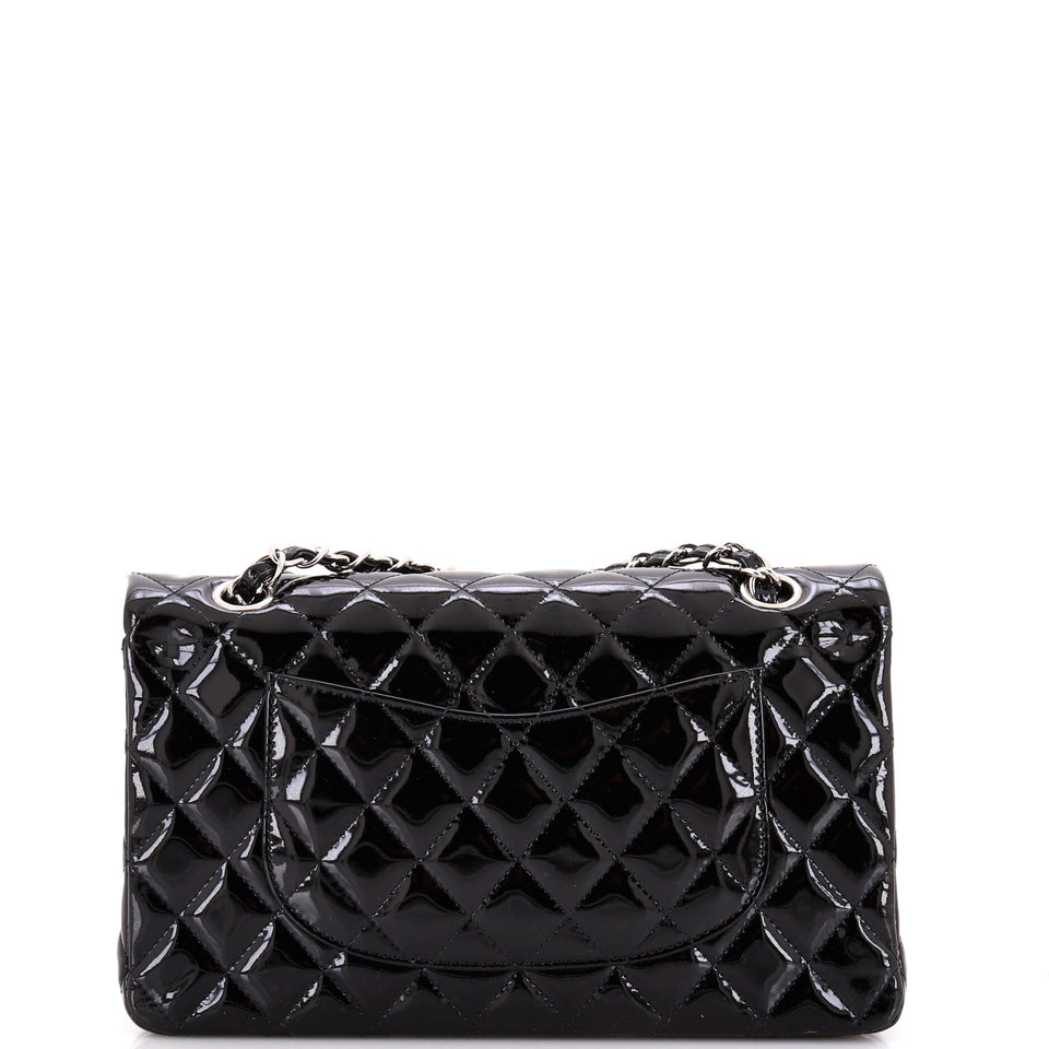 Classic Double Flap Bag Quilted Patent Medium