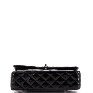 Classic Double Flap Bag Quilted Patent Medium