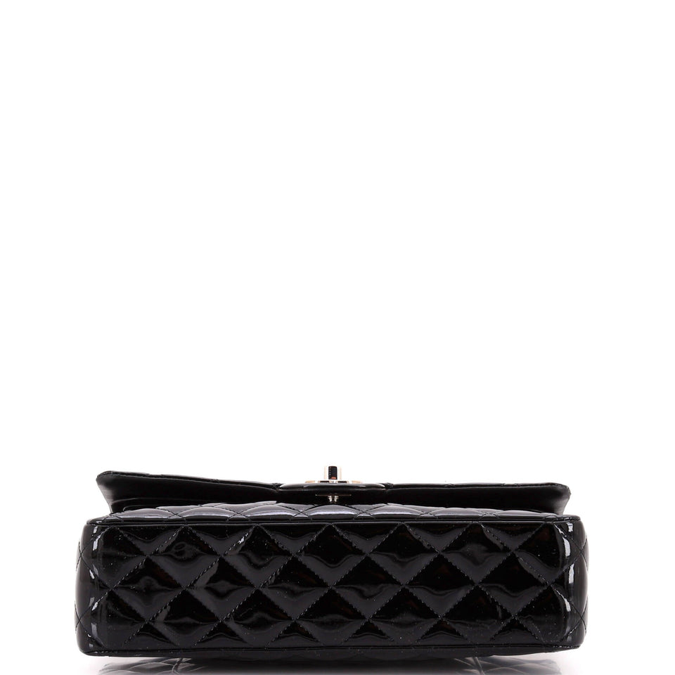 Classic Double Flap Bag Quilted Patent Medium